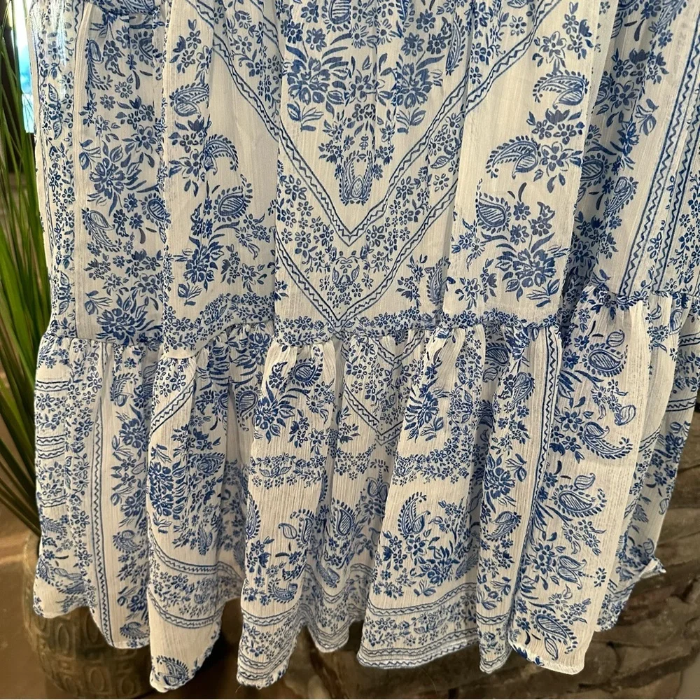 Calvin Klein Blue & White Dress Women’s Size 6 - Picture 5 of 6